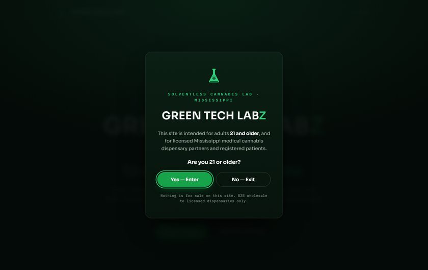 Green Tech Labz — premium cannabis lab brand